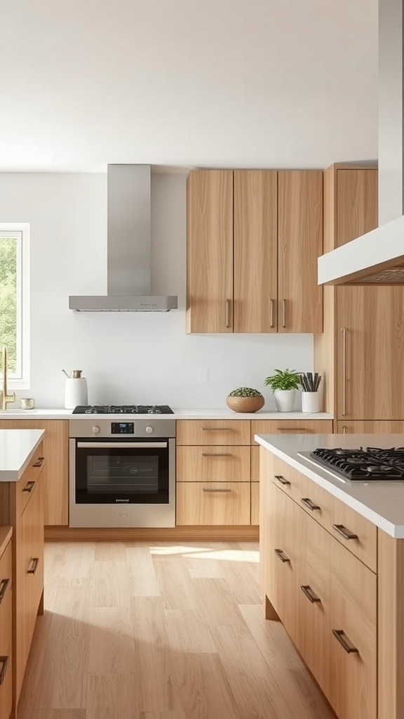 11. Sleek White Oak Kitchen Styles