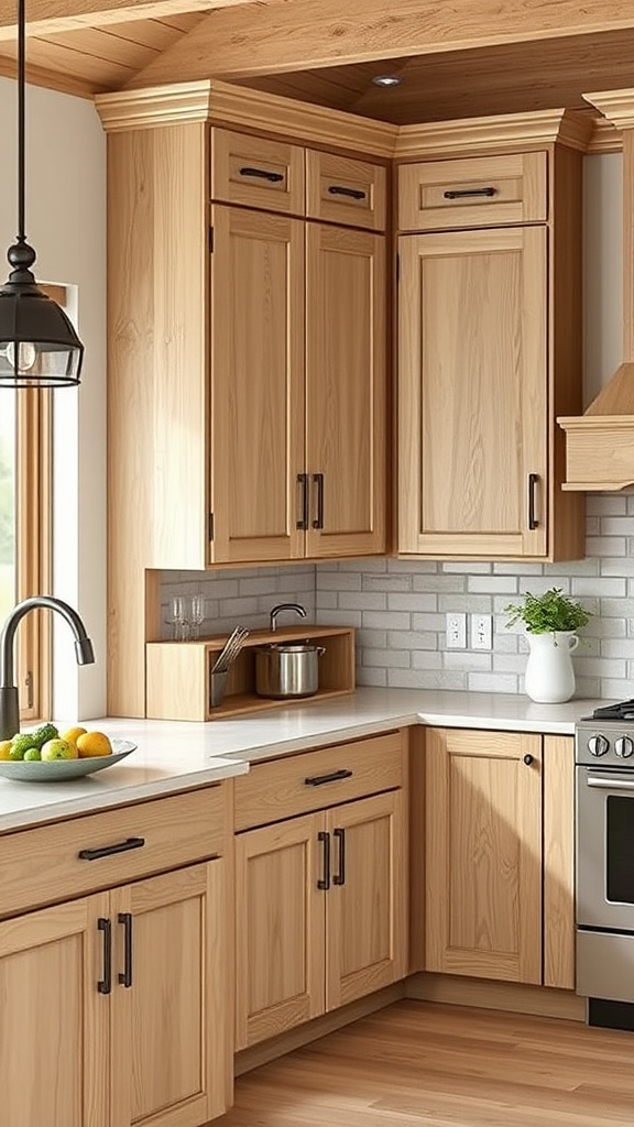 7. Transform Kitchens with White Oak