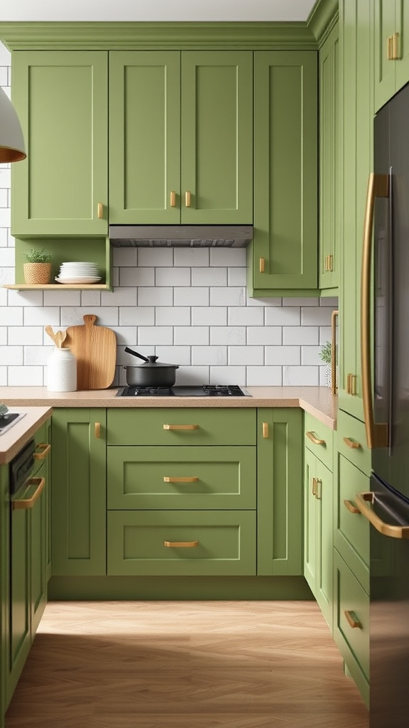 12. Trendy Avocado Kitchen Cabinets