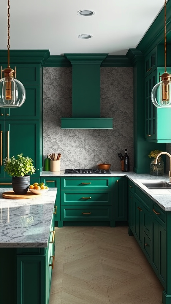 2. Emerald Dream Cabinets