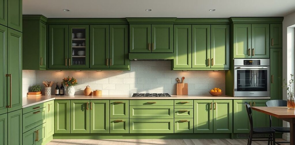 21 Stunning Green Kitchen Cabinets to Revamp Your Cooking Area