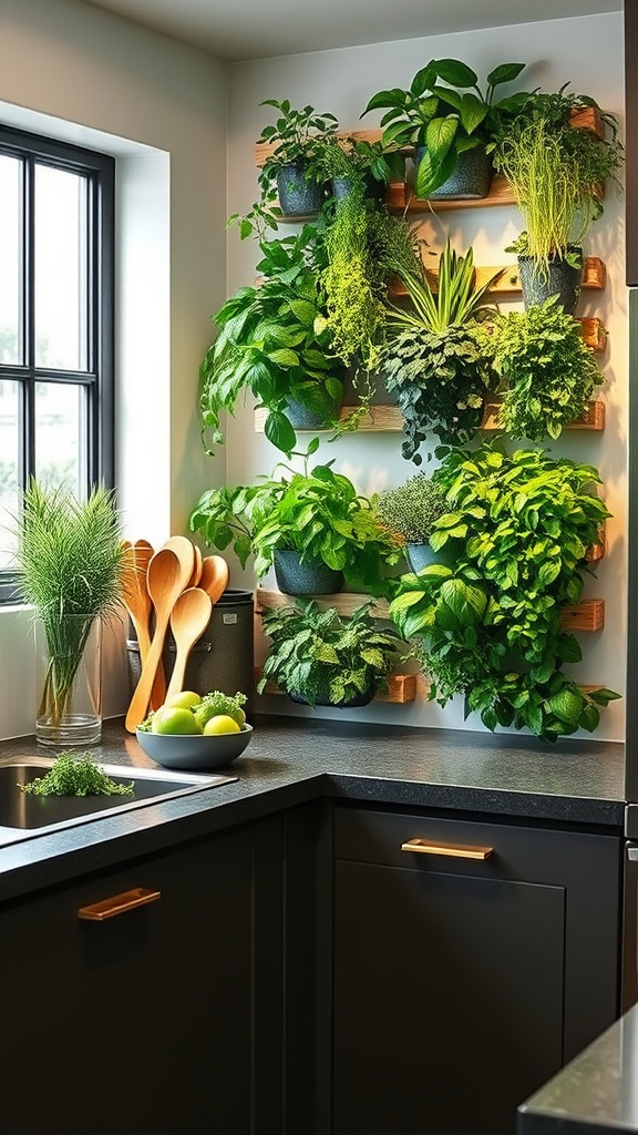 4. Living Herb Wall Gardens