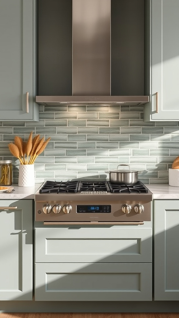 2. Sage Backsplash Brilliance